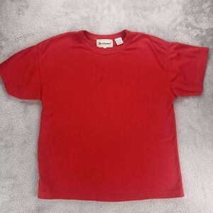 Bechamel Red vintage T-Shirt Short‎ Sleeve Crew Neck Casual Top Size M